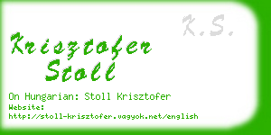 krisztofer stoll business card